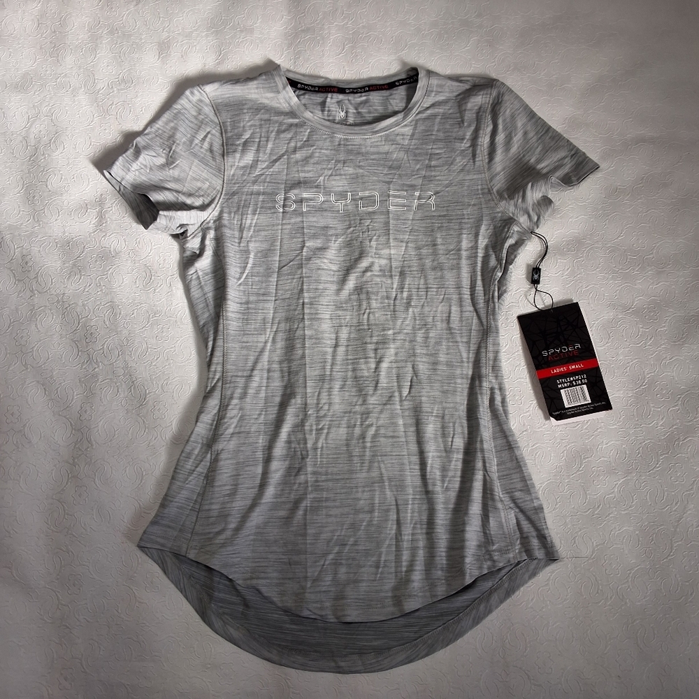 New spyder Active Gray Atlety shirt size S
